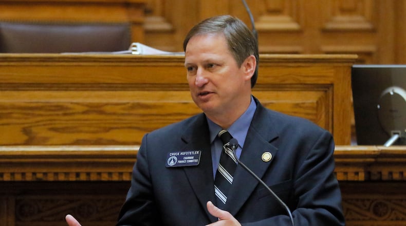 Senate Finance Chairman Chuck Hufstetler, R-Rome. BOB ANDRES /BANDRES@AJC.COM