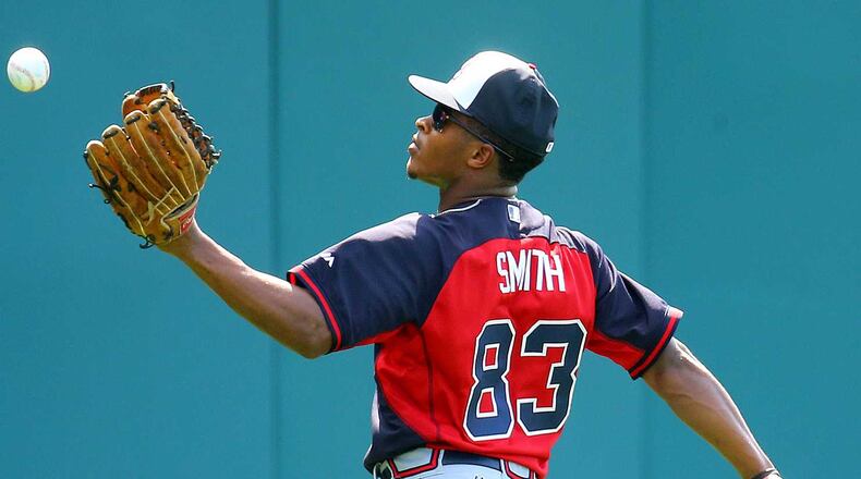 Mallex Smith had four hits a game for the Gwinnett Braves Saturday night.