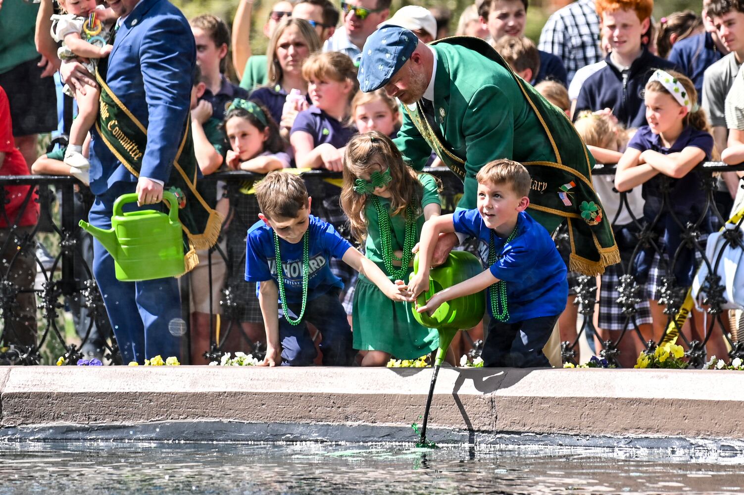 Greening of Forsyth Park Fountain