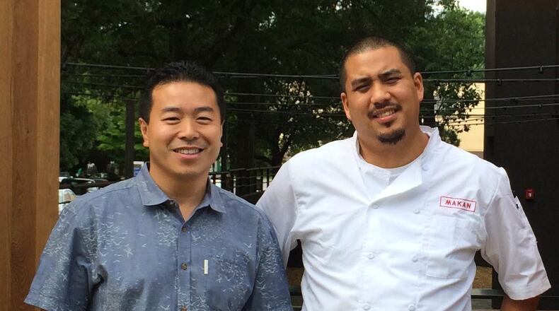 Michael Lo, left, and George Yu operate Makan, a Decatur restaurant that offers Korean- and Chinese-inspired cuisine.
