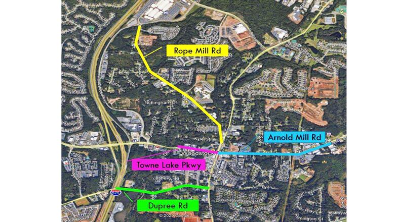 Woodstock has hired Southeastern Engineering Inc. to gather and analyze data on four streets in and around downtown to determine if a reduction in speed limits from 35 to 25 mph is justified.
