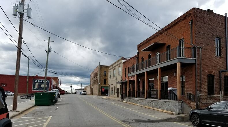 Winder seeks public input on closing North Jackson Street between Midland Avenue and East Candler Street and converting the area into a pedestrian gathering area. Courtesy City of Winder