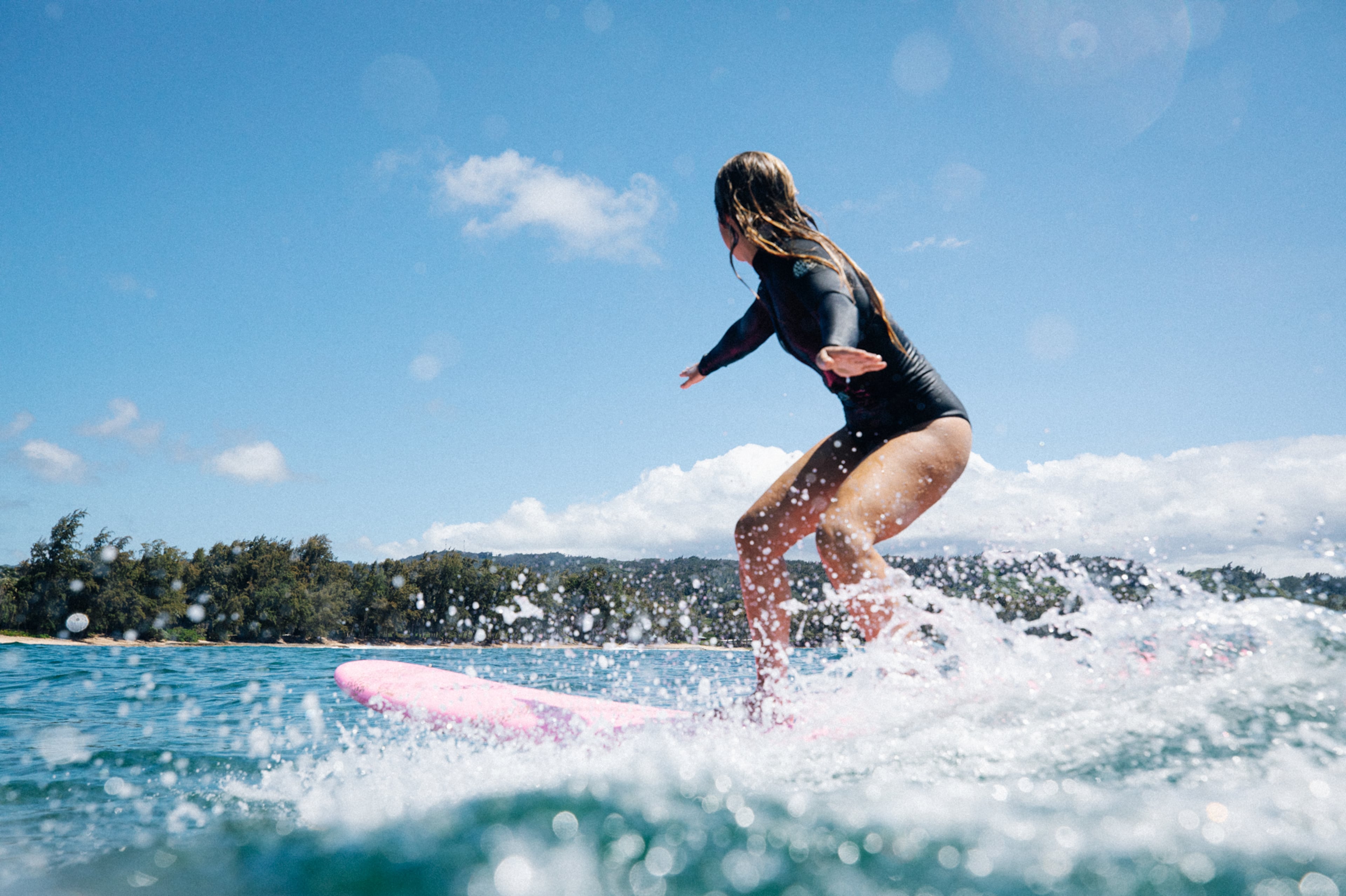 The Ritz-Carlton O'ahu, Turtle Bay on the North Shore of the Hawaiian island of O'ahu is a good place to learn how to surf with lessons from the renowned Jamie O'Brien Surf Experience surfing school. (Courtesy/Erin Feinblatt)