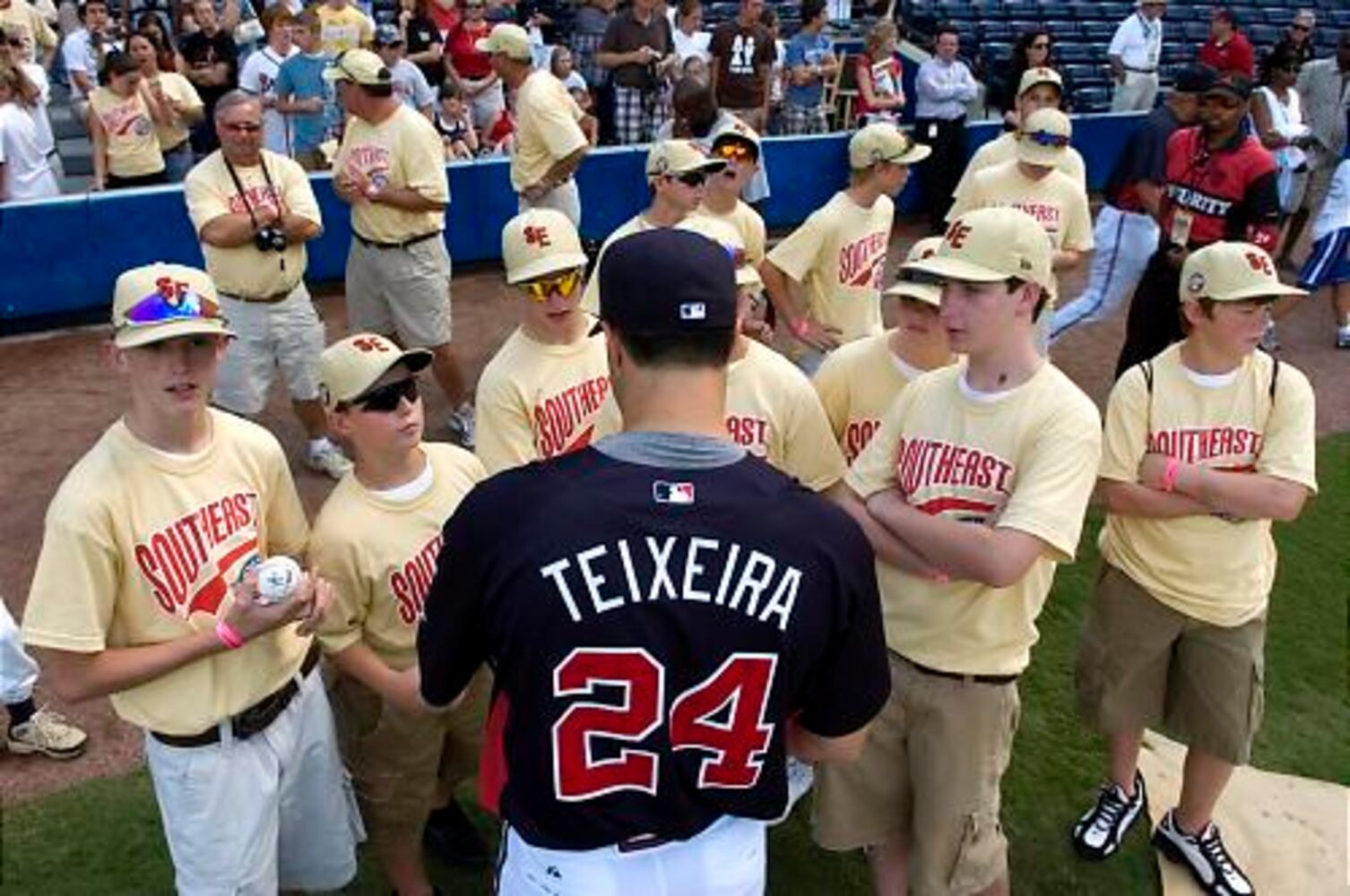 Little League champs meet the Braves