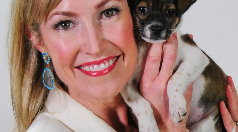 Bow Wow Brunch chair Jennifer Healey and friend! Photo: Courtesy of the AHS