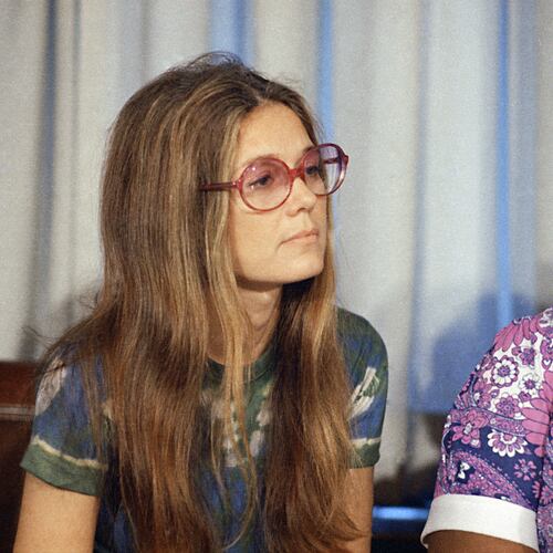FILE - Women's rights spokeswoman Gloria Steinem attends a news conference at the American Civil Liberties Union office in New York, July 12, 1973. (AP Photo/Richard Drew, File)
