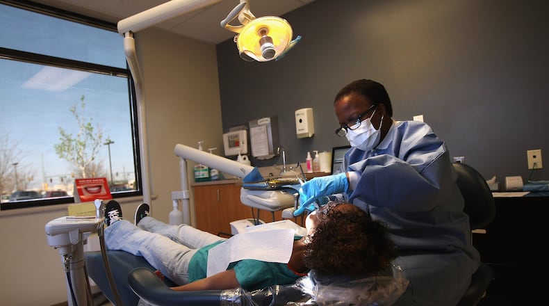 Dental hygienist made the list of top jobs for women, as determined by CareerCast. (Getty Images)