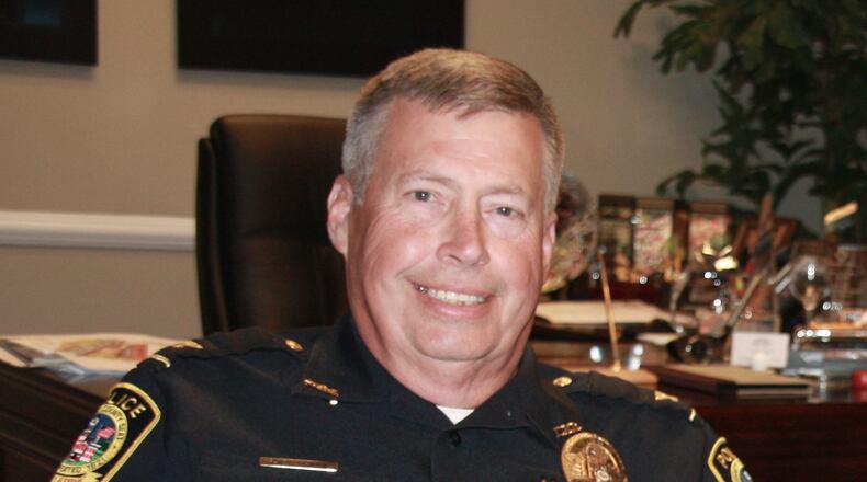Lawrenceville Chief of Police Randy Johnson retires after 33 years. Photo by Karen Huppertz
