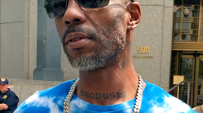 Rapper DMX, shown in this Aug. 11, 2017, file photo, was hospitalized in critical condition Saturday after a drug overdose in his Westchester County home, according to TMZ. (AP Photo/Larry Neumeister, File)