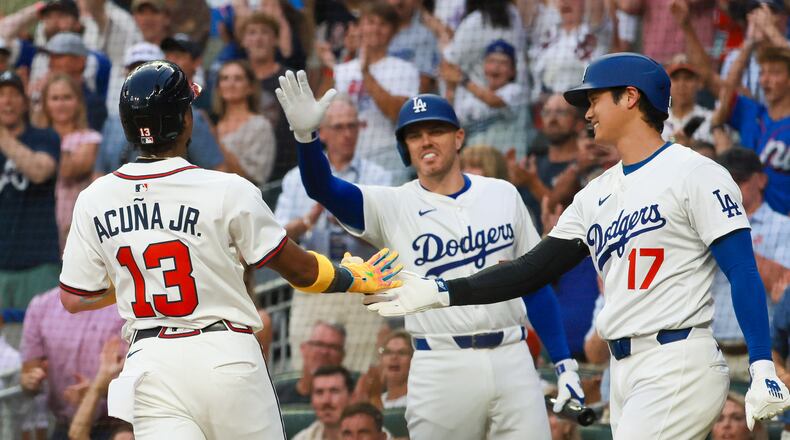 The Braves-Dodgers series this weekend will feature two of the best teams in the National League, and could be a sneak peek at a premier playoff matchup. (Jason Getz/AJC 2025)