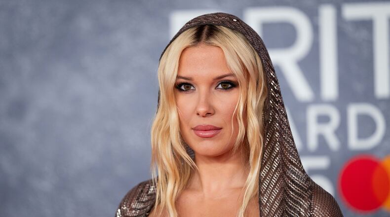 Millie Bobby Brown attends the Brit Awards 2025 on Saturday, March 1, 2025, in London. Brown, who owns a farm in rural Georgia with her husband, will be shooting once again in the Peach State. (Scott A Garfitt/Invision/AP)