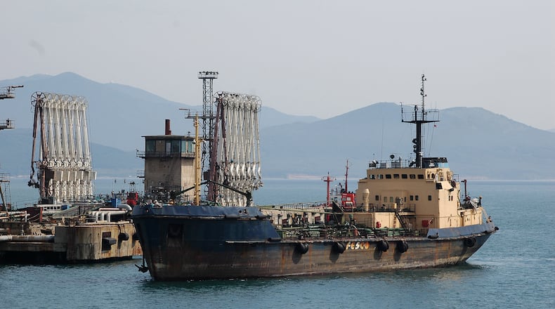 The oil terminal of the Russian oil company Rosneft in Nakhodka, Russia. Companies from around the world, particularly oil companies, are withdrawing investments from Russia, but no Georgia-based company has yet announced similar action. (Dreamstime/TNS)