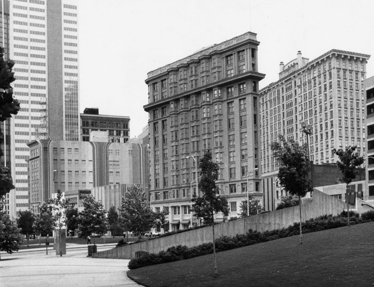 Atlanta's Flatiron Building over the years