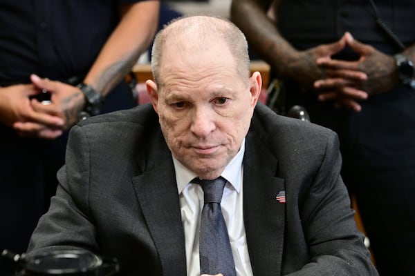 Harvey Weinstein appears in state court in Manhattan for his retrial on Wednesday, June 4, 2025 in New York. (Curtis Means/Pool Photo via AP)