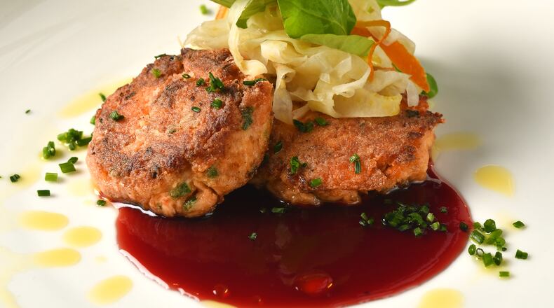 Smoked Salmon Cakes from South City Kitchen
(CHRIS HUNT FOR THE ATLANTA JOURNAL-CONSTITUTION)