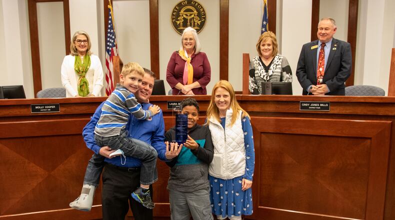 During their Nov. 19 meeting, the Forsyth County Board of Commissioners recognized EMA Director Chris Grimes as the recipient of the Charles F. Welch Citizenship Award for his and the County’s response to the COVID-19 pandemic.