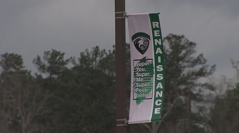 The child of a police officer took a gun to Renaissance Middle School, officials said.