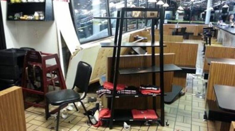 The Cup and Saucer Diner was damaged Monday. (Credit: Facebook.com)