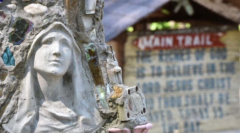 Folk artist Howard Finster's Paradise Garden in Summerville hosts the annual Finster Fest on May 25 and 26, 2019. HYOSUB SHIN / HSHIN@AJC.COM