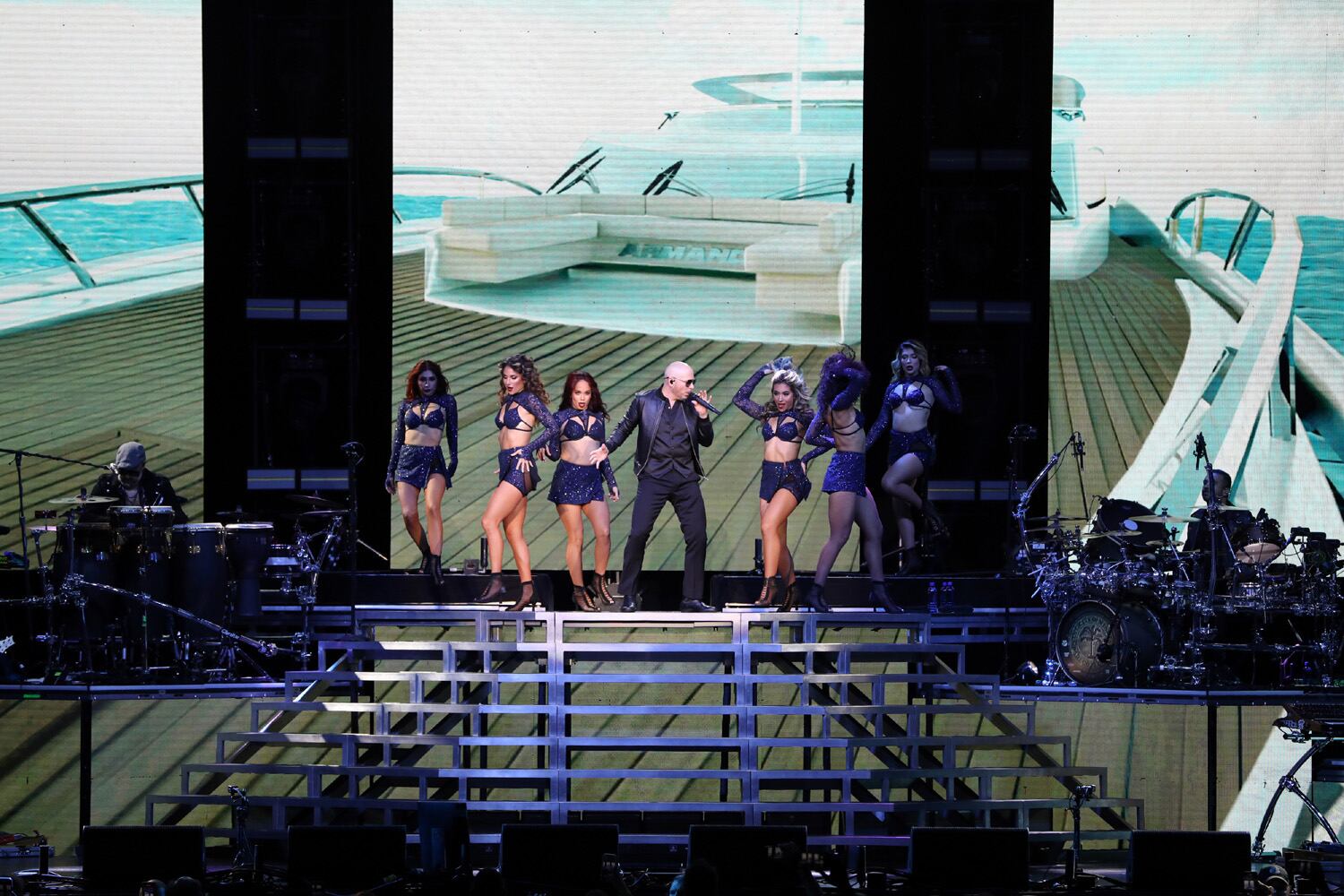 Pitbull and Iggy Azalea energized sold out Ameris Bank Amphitheatre on Thursday, October 13, 2022 on the Can't Stop Us Now Tour.
Robb Cohen for the Atlanta Journal-Constitution