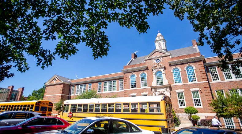 The future of the Druid Hills High School renovation is once again unclear. (Jenni Girtman for The Atlanta Journal-Constitution)