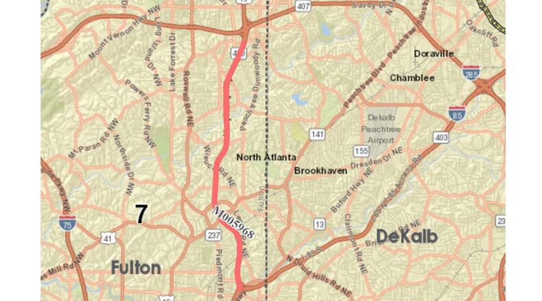 A six-month repaving project begins Thursday, Aug. 6, for Ga. 400 from the I-85 interchange to just south of Johnson Ferry Road in North Fulton County.