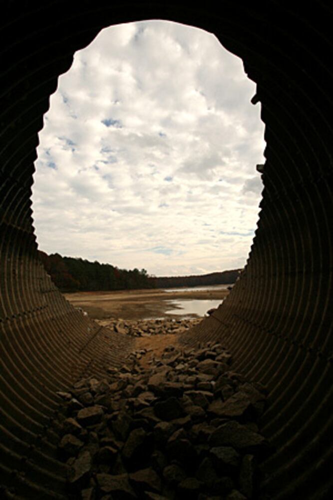 A dry reservoir