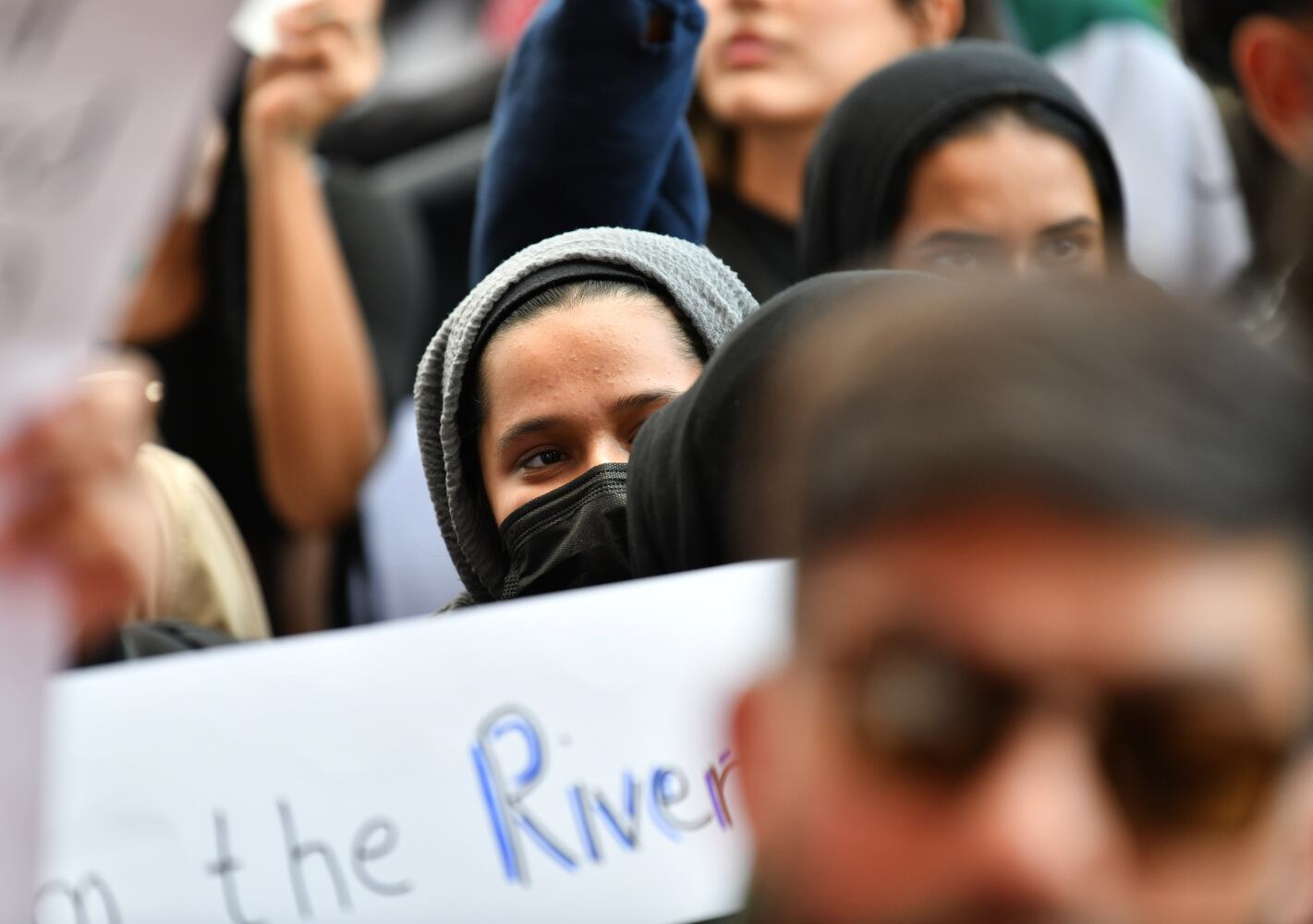 Pro-Palestinian rally in downtown