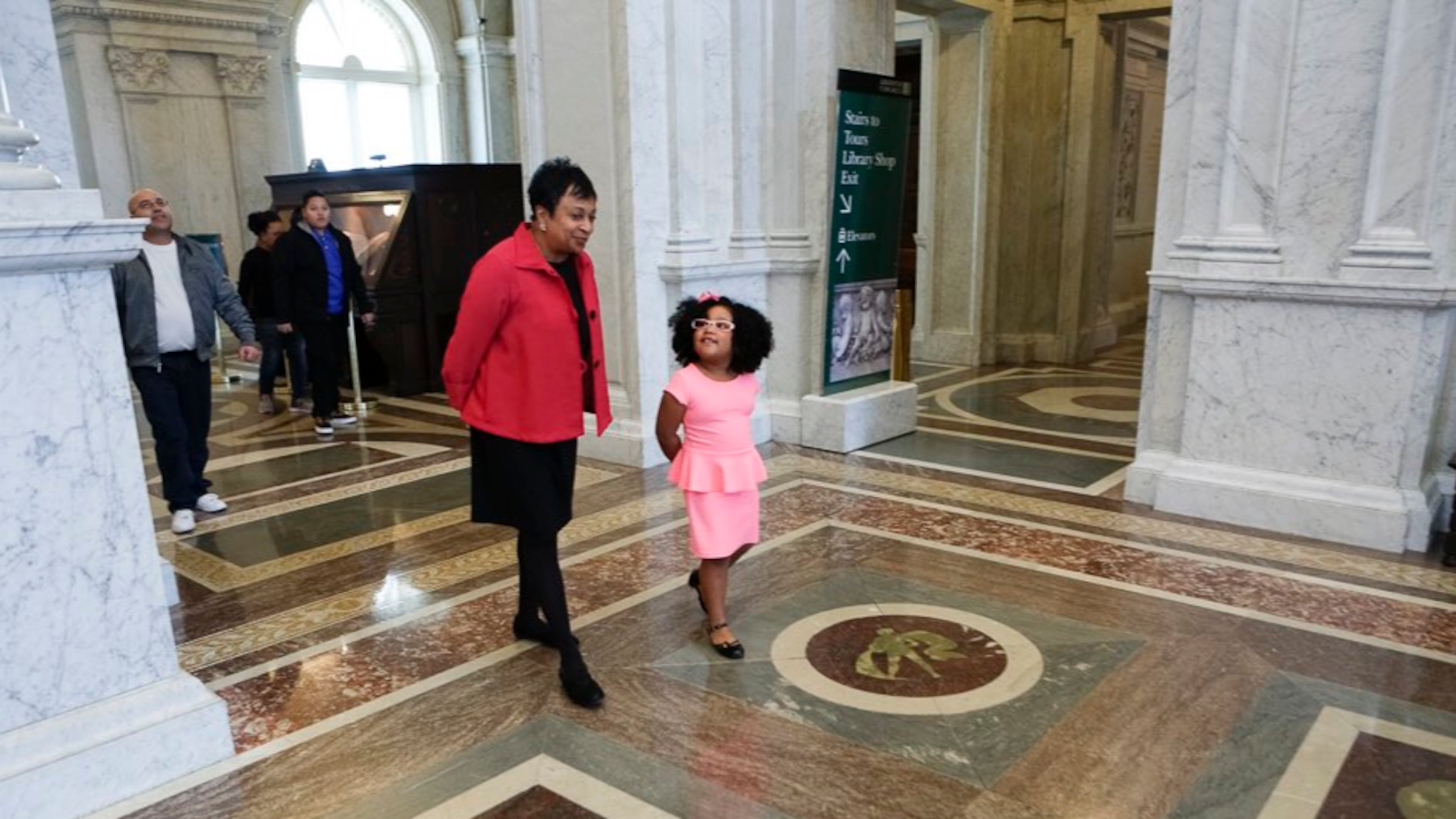 In 2017, Daliyah Marie Arana from Gainesville was invited by then-Librarian of Congress Carla Hayden to visit the Library of Congress after the girl read 1,000 books. (Courtesy of Carla Hayden/Library of Congress)