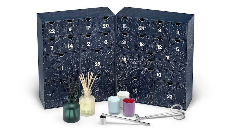 Add fragrances to your home during the holidays with Advent calendars from Apotheke Candles.
(Courtesy of Apotheke Candles)