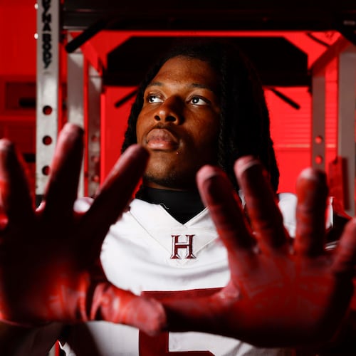 Howard wide receiver/safety Ta’Shawn Poole has committed to play for Florida State. (Miguel Martinez/AJC)