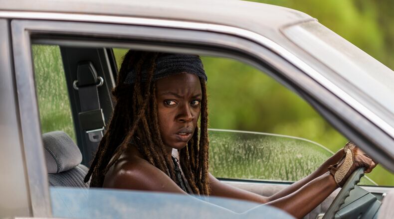 Danai Gurira as Michonne - The Walking Dead _ Season 7, Episode 9 - Photo Credit: Gene Page/AMC
