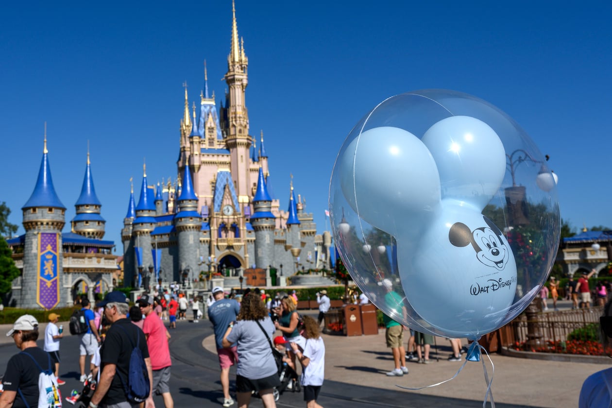 Guests visit the Magic Kingdom at Walt Disney World in Bay Lake, Fla. Gluten-free food options are easy to find. (Todd Anderson/The New York Times 2023)