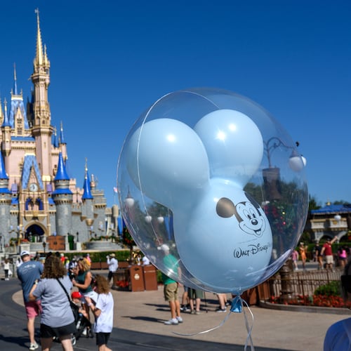Guests visit the Magic Kingdom at Walt Disney World in Bay Lake, Fla. Gluten-free food options are easy to find. (Todd Anderson/The New York Times 2023)