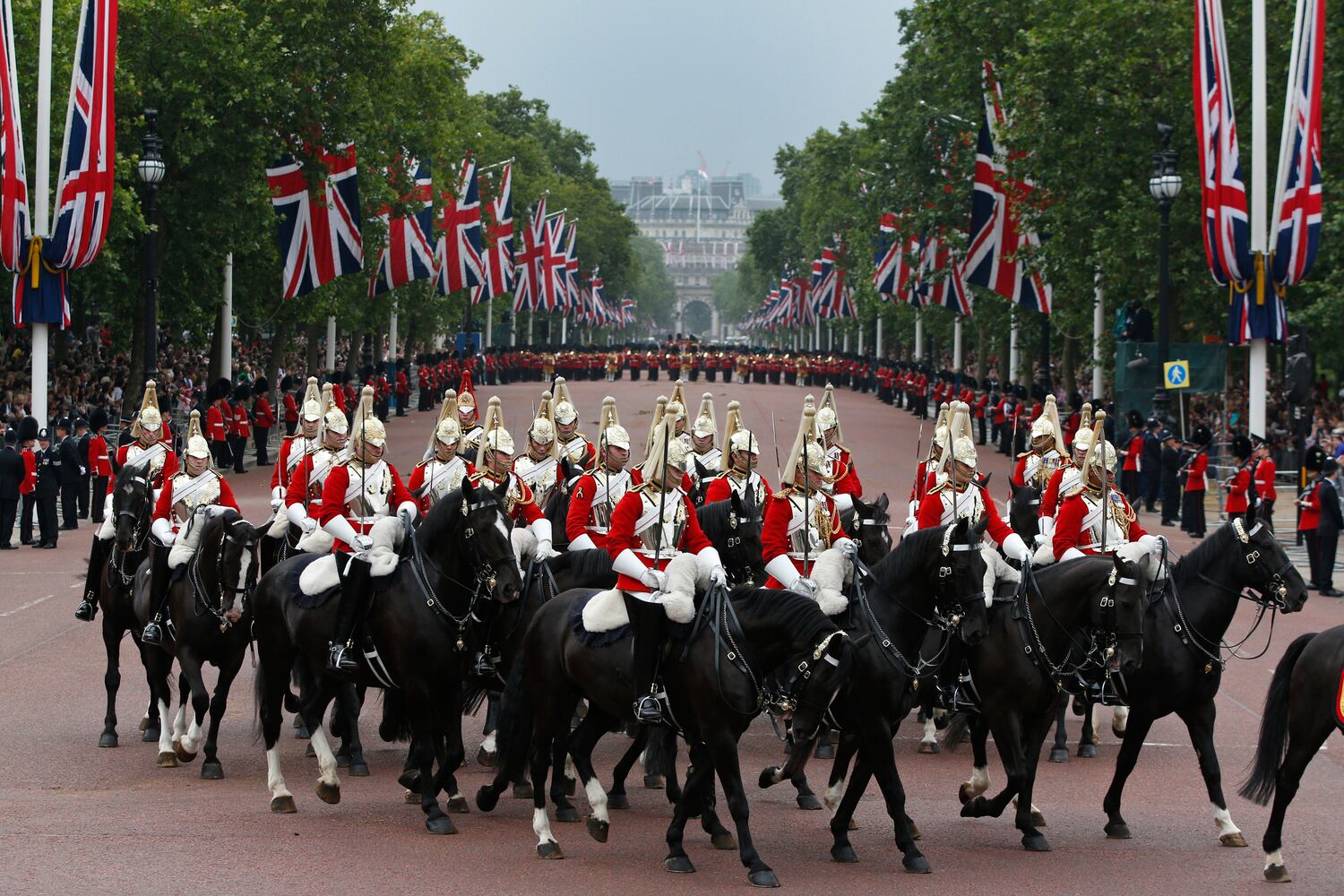Trooping the Colour for Queen Elizabeth