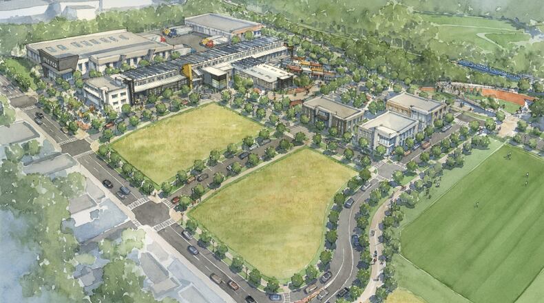 A rendering for the Pittsburgh Yards development south of downtown Atlanta in the Pittsburgh neighborhood.