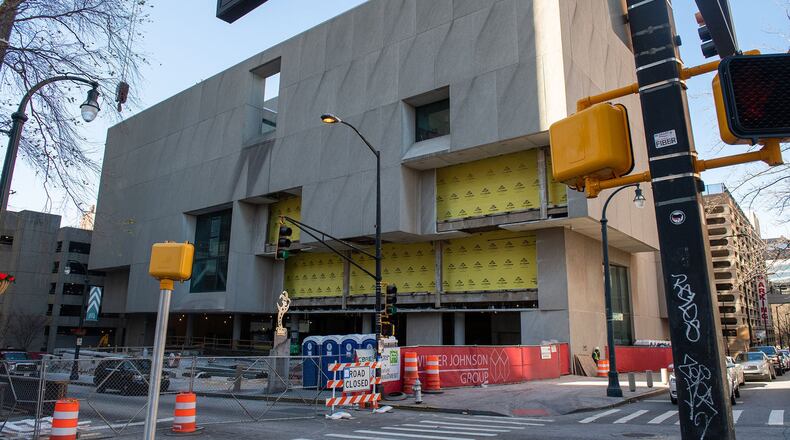A look at Central Library in Atlanta during construction. Central Library is just one of the public libraries that is being renovated as part of the Atlanta-Fulton Public Library System’s Library Building Program. The renovation project is expected to take place through mid-late 2020. PHOTO BY ELISSA BENZIE