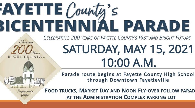 Cars, trucks, floats, golf carts and walkers are all acceptable entries for Fayette County's Bicentennial Parade. Courtesy Fayette County Historical Society