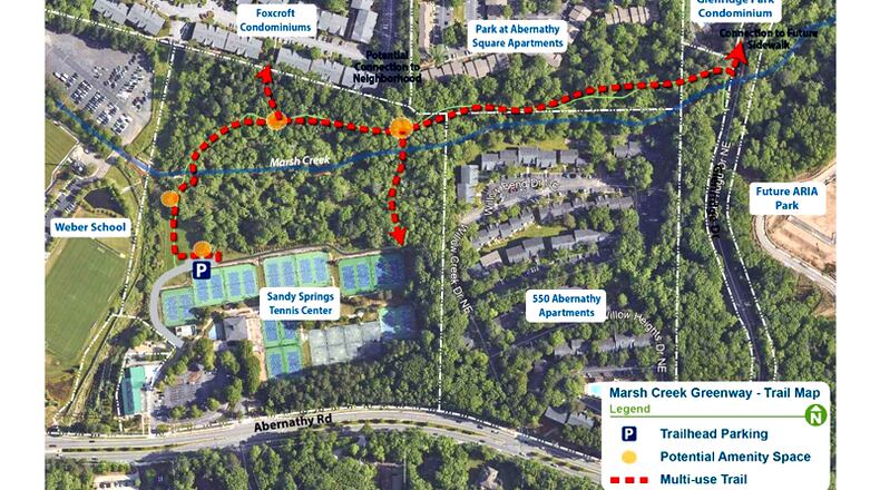 The PATH Foundation will handle design and construction management services for the Marsh Creek Trail project for the city of Sandy Springs, under a project agreement approved by the City Council. CITY OF SANDY SPRINGS
