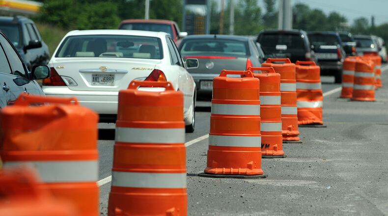 Gas and sales tax receipts that pay for road construction could plummet amid a recession. (Johnny Crawford, AJC)