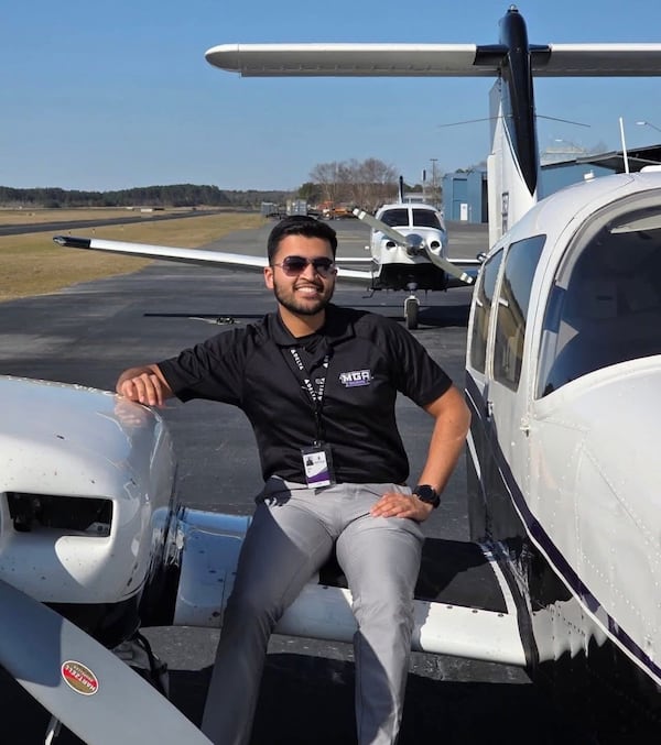 Dave Fiji graduated from Middle Georgia State University, where he also served as an instructor in their aviation program. (Courtesy of Jaison Mathew)