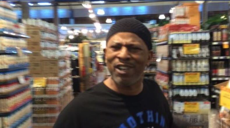 Atlanta police are looking for this unidentified man, who is accused of punching a child at a Whole Foods on Ponce De Leon Avenue.