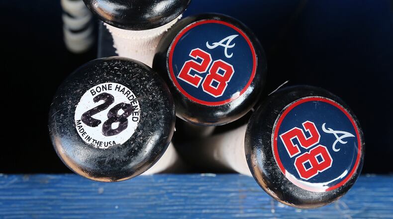 The Braves add a new bat to the lineup as Cuban infielder Hector Olivera is called up from the minors to become the Braves regular third baseman on Tuesday, Sept. 1, 2015, in Atlanta. Olivera was acquired by the Braves in a three-team deal that sent reliever Jim Johnson and starter Alex Wood to the Los Angeles Dodgers in July. Curtis Compton / ccompton@ajc.com