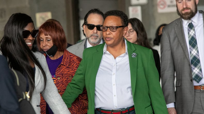 Clayton County Commission Chairman Jeff Turner said Mitzi Bickers, who was convicted Wednesday in federal court in the Atlanta City Hall bribery probe, will be terminated from her role as chief of staff for the Clayton County Sheriff's Office as soon as he gets the paperwork.  (Jenni Girtman for The Atlanta Journal-Constitution)