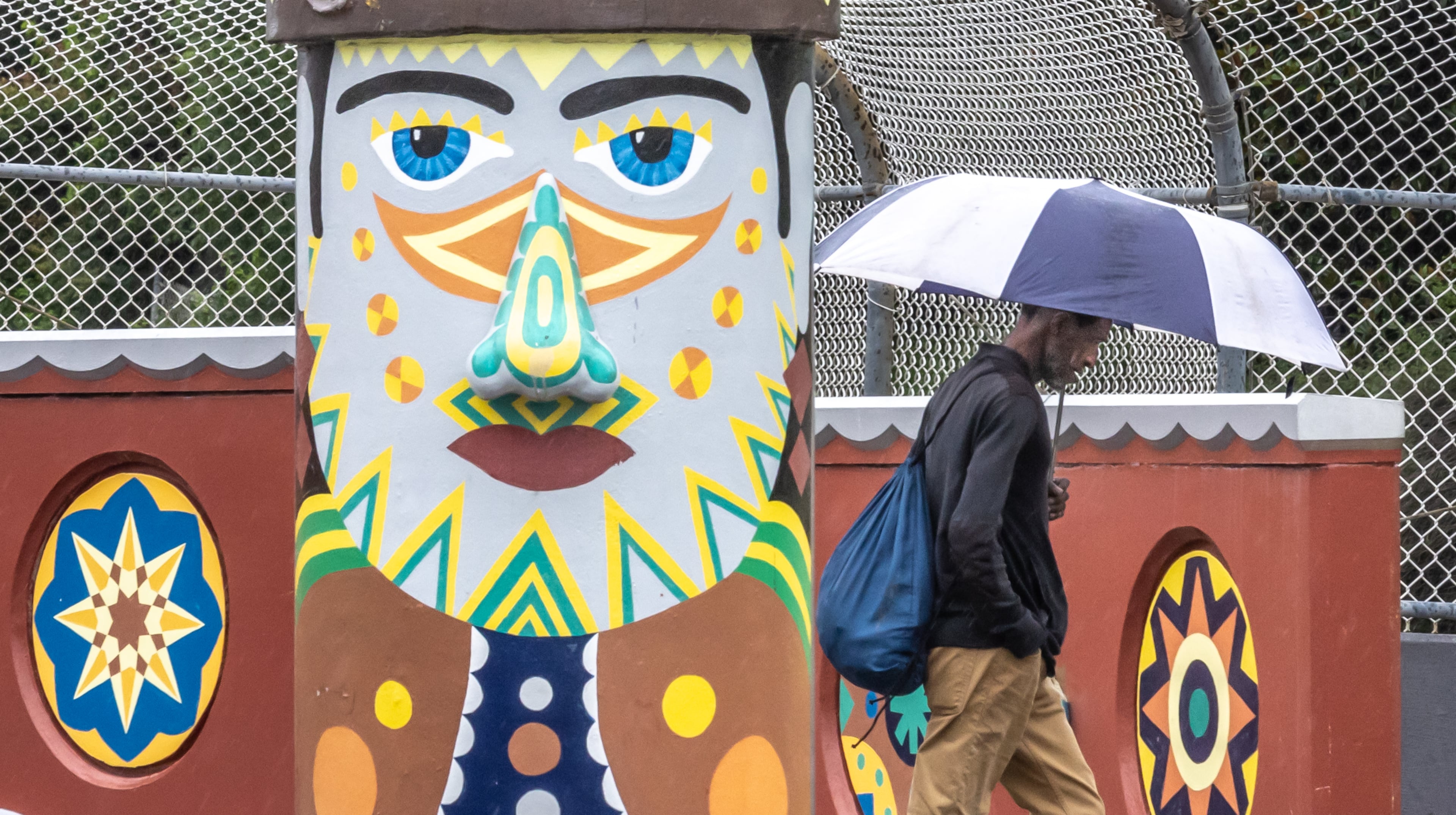 The Folk Art Park located on Courtland Street and Ralph McGill Boulevard in downtown Atlanta celebrates self-taught artists including the late Eddie Owens Martin. (John Spink/AJC)