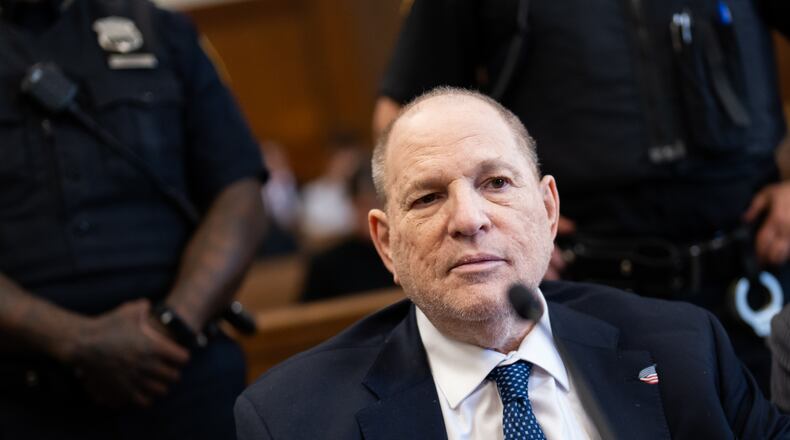 FILE - Harvey Weinstein appears in Manhattan Supreme Court Thursday, June 25, 2026 in New York. (Adam Gray/Pool Photo via AP,File)