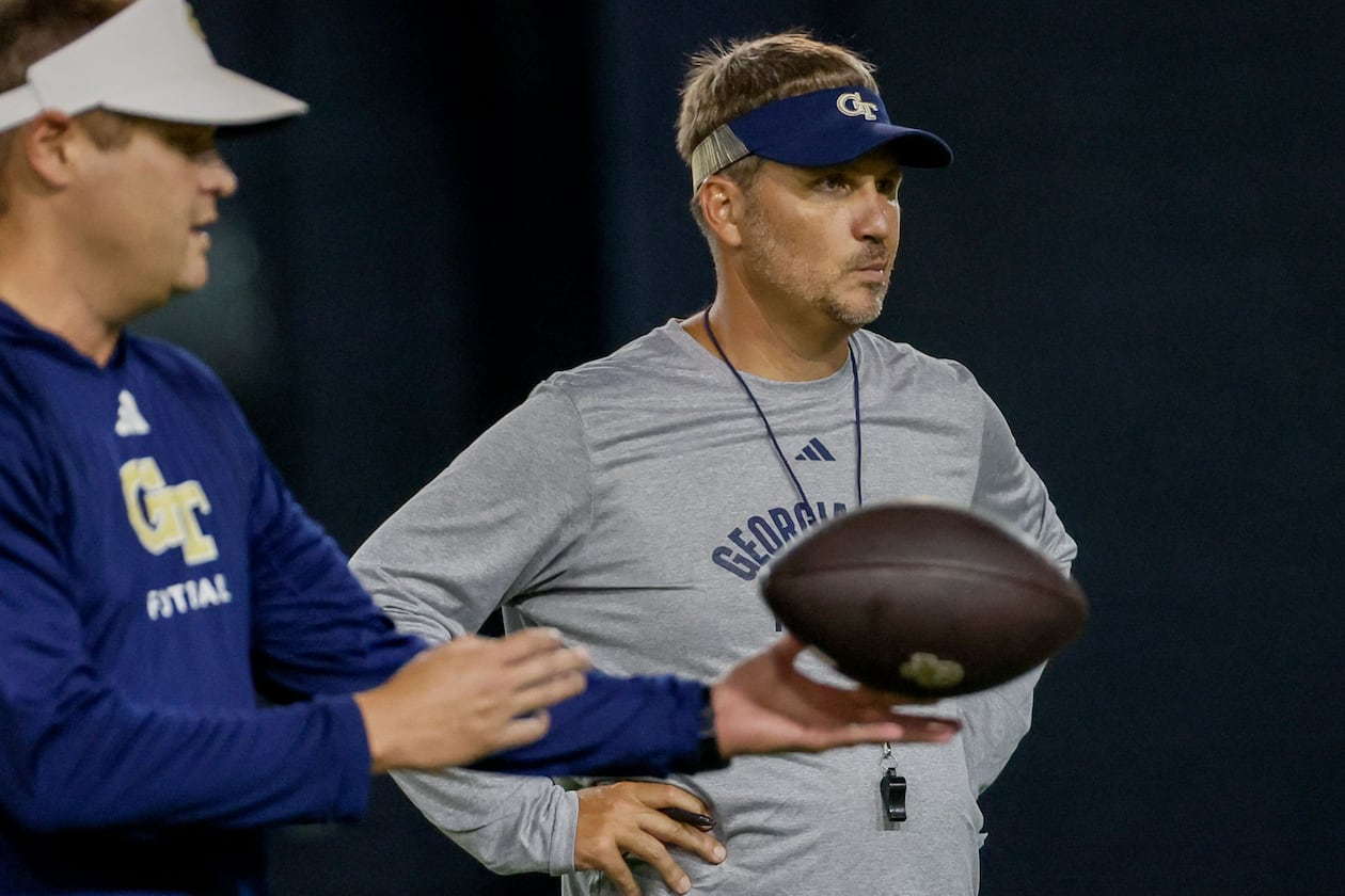 According to multiple reports, Georgia Tech offensive coordinator Buster Faulkner is leaving the Yellow Jackets to take the same position at Florida. (Miguel Martinez/AJC)
