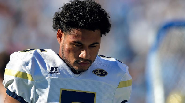 Justin Thomas while at Georgia Tech in 2016. (Photo by Grant Halverson/Getty Images)