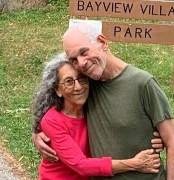 This undated photo provided by Hostage's Family Forum shows Israeli hostage Judi Weinstein and Gad Haggai, whose bodies have been recovered from Gaza by Israeli security forces. (Hostage's Family Forum via AP)