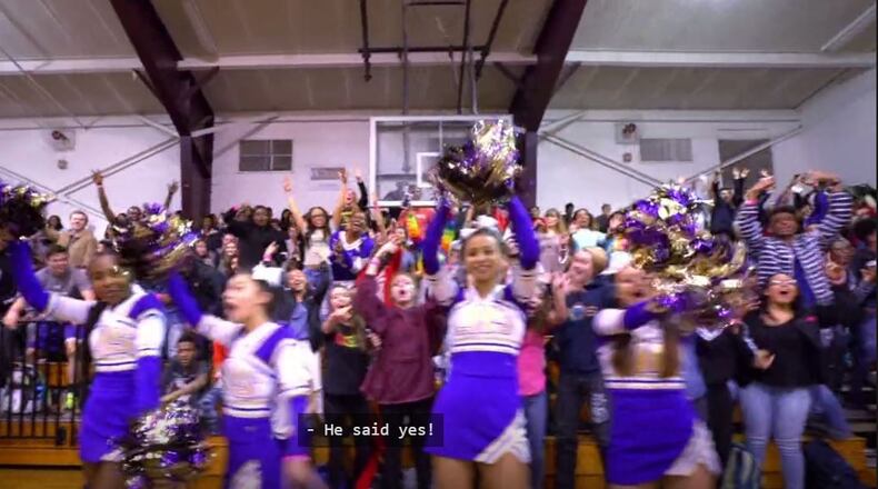 Lakeside High in DeKalb allowed a MTV reality show to film a promposal that involved more than 400 students as background.